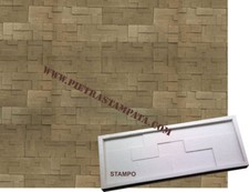 STAMPO MATRICE CALCO GOMMA FINTA PIETRA RICOSTRUITA RIVESTIMENTO GESSO CEMENTO