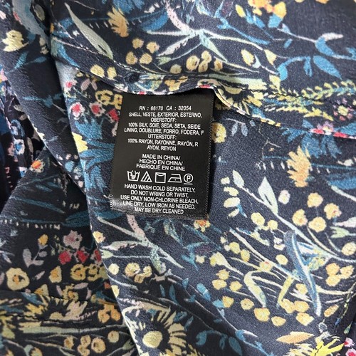 Anthropologie Maeve Larkspur Colorful Floral 100% Silk Midi Dress Size 8 - 第 6/6 張圖片