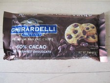 Ghirardelli 60 Cacao Bittersweet Chocolate Baking Chips 30 Oz Ea 2 Ct Smooth For Sale Online Ebay