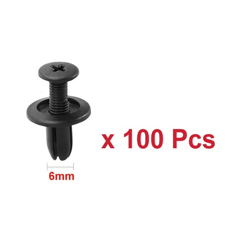 Plastic Rivets Fasteners Screw Hole Car Bumper Fender Rivet Black Fastener Clips - Picture 10 of 36