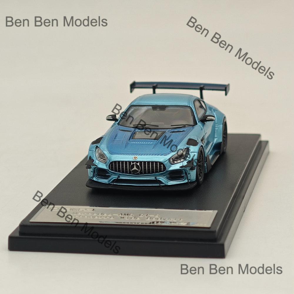 Rhino Model 1:64 GTS Carbonerre Widebody Racing Sports Model Blue