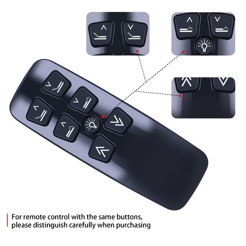 Remote Control For Leggett & Platt Series 100 or T120 Adjustable Bed -Black - Picture 7 of 8