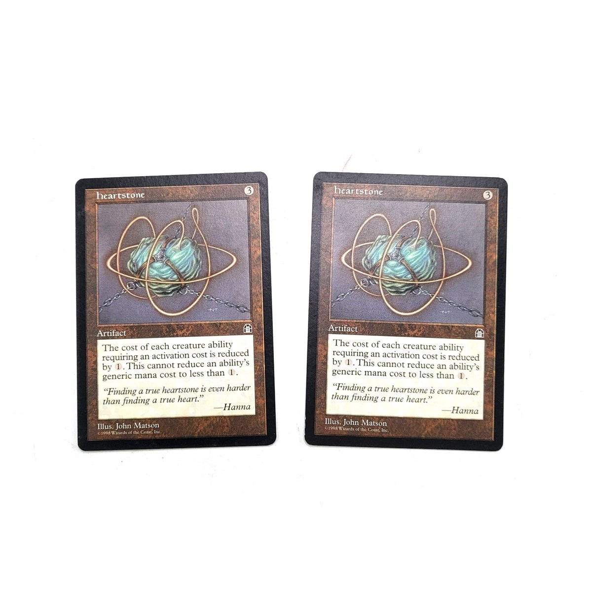 MTG Magic the Gathering 1998 Heartstone set of 2 EX | eBay MTG Magic the Gathering 1998 Heartstone set of 2 EX | eBay