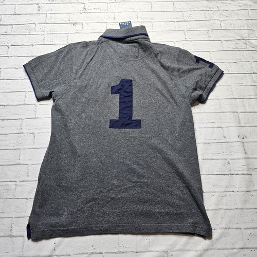 Camisa Polo Hackett London Para Hombre Calce Ajustado Talla M Azul Marino Algodón Logo Clásico - Imagen 10 de 12