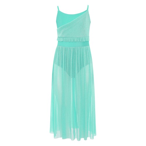 Kinder Mädchen Tanzkleid moderne Tanzkleidung Glitzer Performance Salsa Bühne - Bild 16 von 82