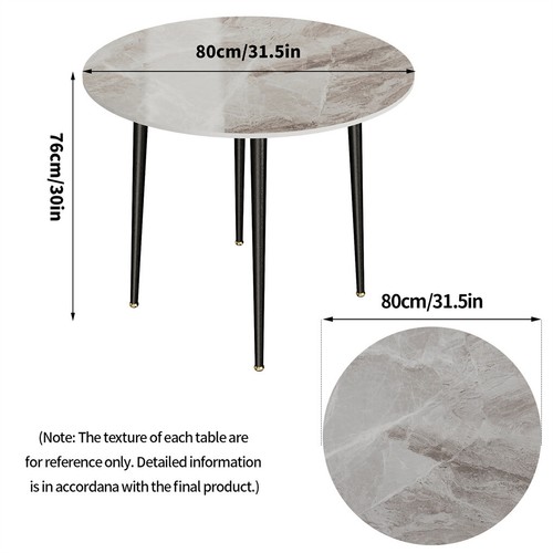 Classic Marble Dining Table Bar Table Coffee Buffet Table For Kitchen Home Cafe - Picture 13 of 25