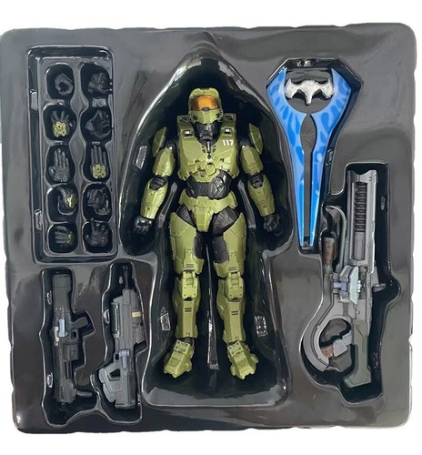 Halo Infinite Master Chief Mjolnir Mark VI Action Figures Model Kit Toys Boxed - Picture 4 of 13