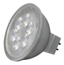 15 Degree Spot LED Reflector 12V 4.5W 35W MR16 2-Pin GU5.3 Gray 3000K Soft White