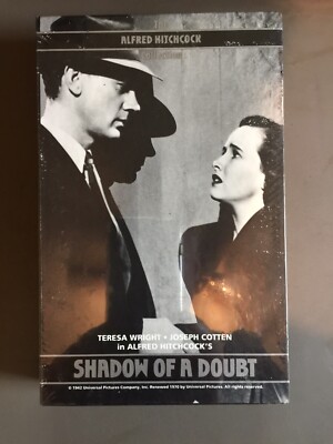 Alfred Hitchcock's SHADOW OF A DOUBT VHS BNIB Sealed Teresa Wright Joseph Cotten