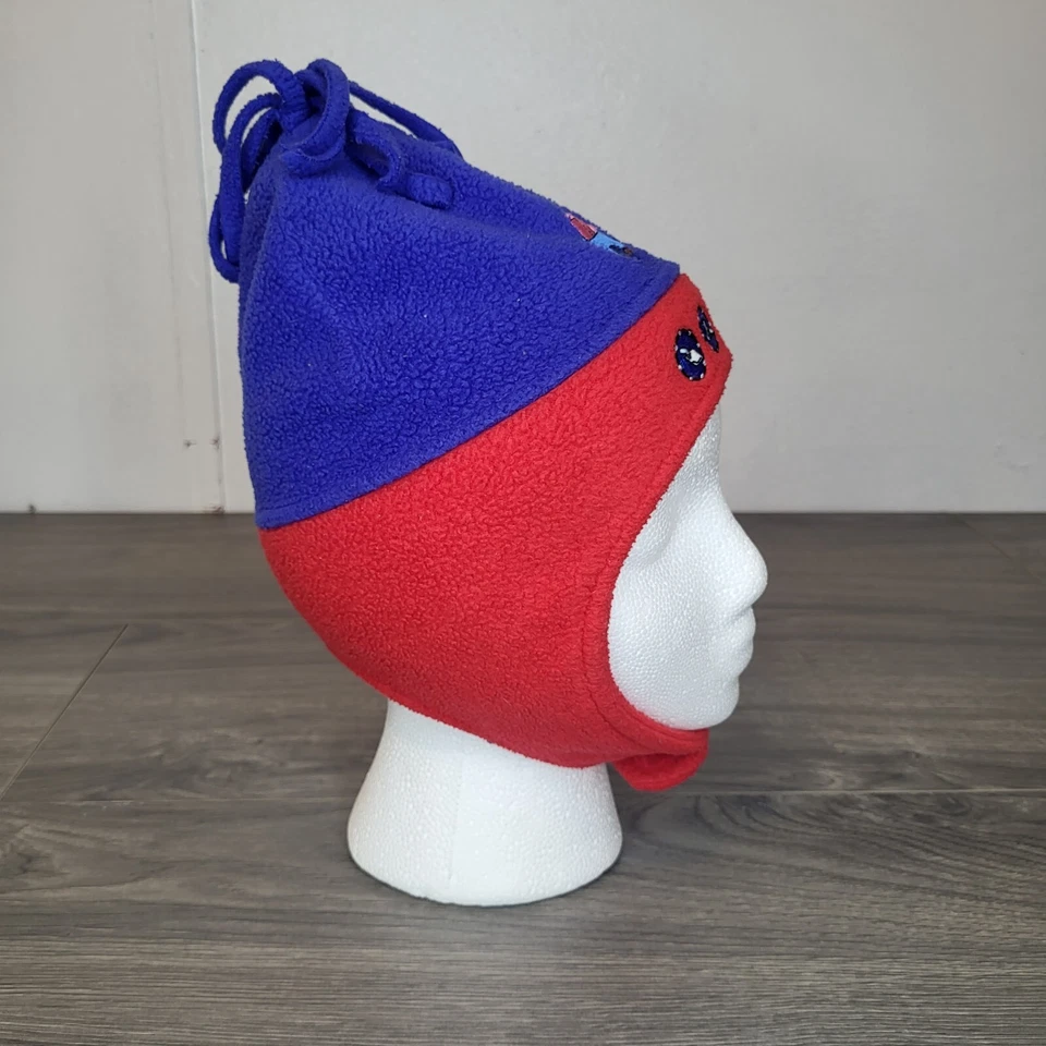 Sombrero de moda Berkshire Bob The Builder para niños pequeños rojo y azul polar trampero 2003 Foto 4 de 4
