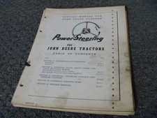 John Deere 50 60 70 Tractor Power Steering Shop Service Repair Manual Sm2016