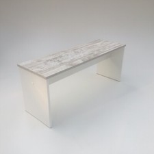 Bank Sitzbank Esszimmerbank  Küchenbank Dielenbank Rita Weiß Canyon  110x35 NEU