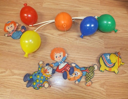 Vintage Raggedy Ann & Andy Musical Mobile By Dolly Toy Co. #613 - Picture 8 of 12