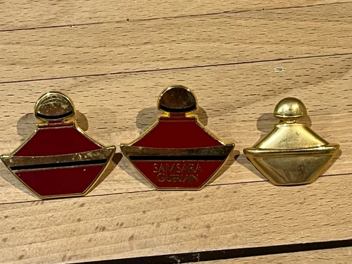 3 PINS PIN PERFUME PERFUME FASHION LUXURY GUERLAIN SAMSARA VINTAGE