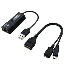 LAN Ethernet Rj45 Connector OTG USB Adapter C...