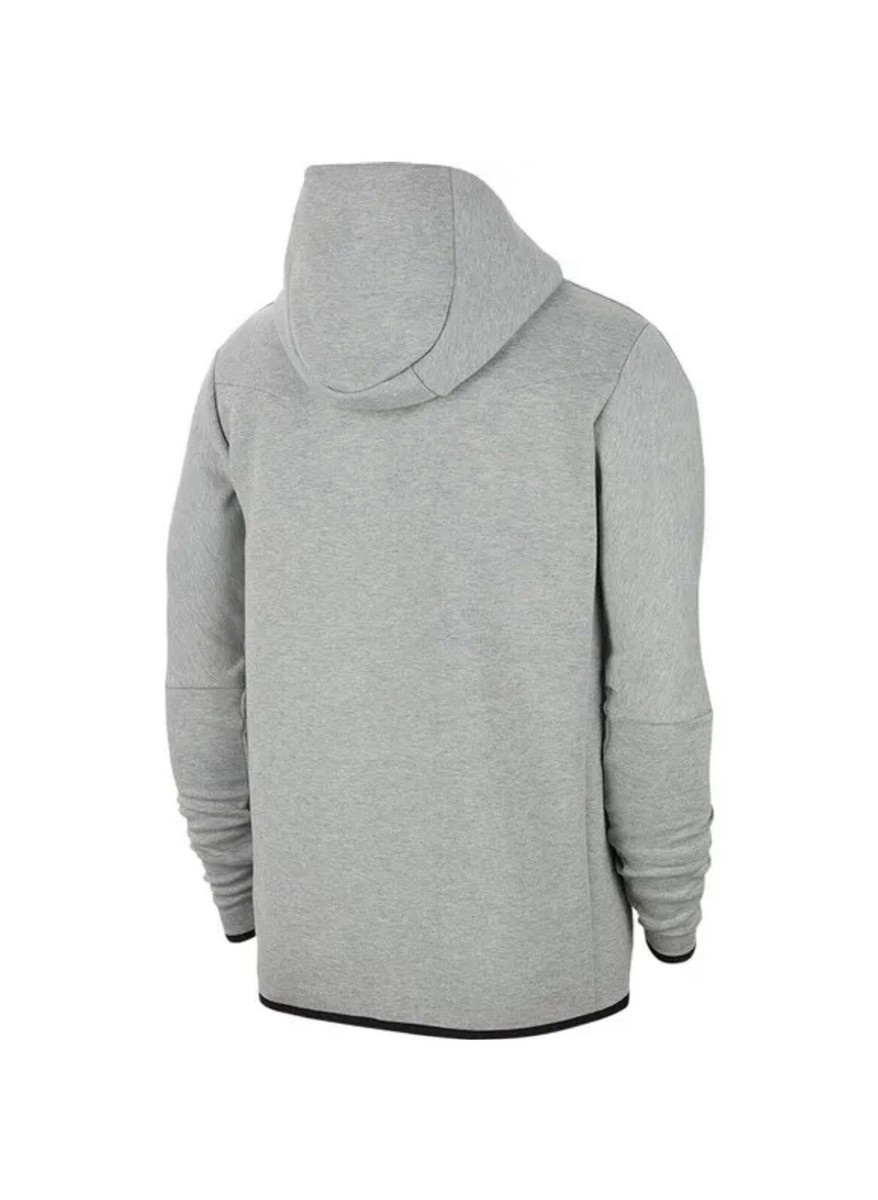 Nike Tech Fleece Hoodie Heather Grey Black Full Zip CU4489 Nike Tech Fleece Hoodie Heather Grey Black Full Zip CU4489