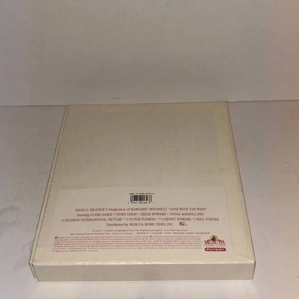 GONE WITH THE WIND VHS MOVIE TAPES DELUXE EDITION 1939 DIGITAL VIDEO TRANSFER - Image 4 of 4
