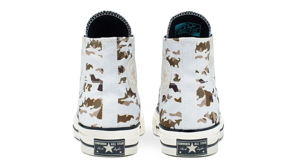 Converse Tous Stars Etg 165913C Chucks 70 Haut Blanc Camouflage Gr. 48 Neuf Ovp - Photo 4/4