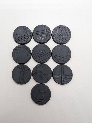 Cracked Temple Bases Pack | 10x Pieces | Various Sizes 20mm to 80mm | 1/56 28mm - Picture 6 of 6