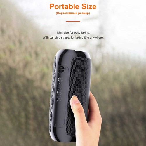 Portable Bluetooth Speaker Outdoor Subwoofer Support Support TF Card FM Radio - Picture 8 of 15