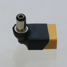 DIY Bat Adapter DC 5.5x2.1mm to XT60 90° for Fatshark Skyzone Boscam Goggles FPV
