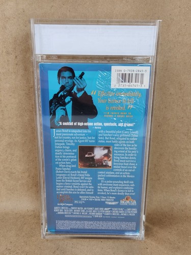 Licence To Kill James Bond VHS Tape IGS Graded ~ CASE 8.5 Near Mint ~ SEAL 6 Ex. - 第 7/10 張圖片
