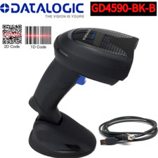 Datalogic Gryphon GD4590 1D/2D USB Wired Barcode Scanner With USB Cable Cradle