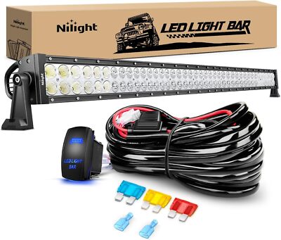 Nilight 42Inch 240W Spot Flood Combo Led Light Bar Off Road Driving Lights