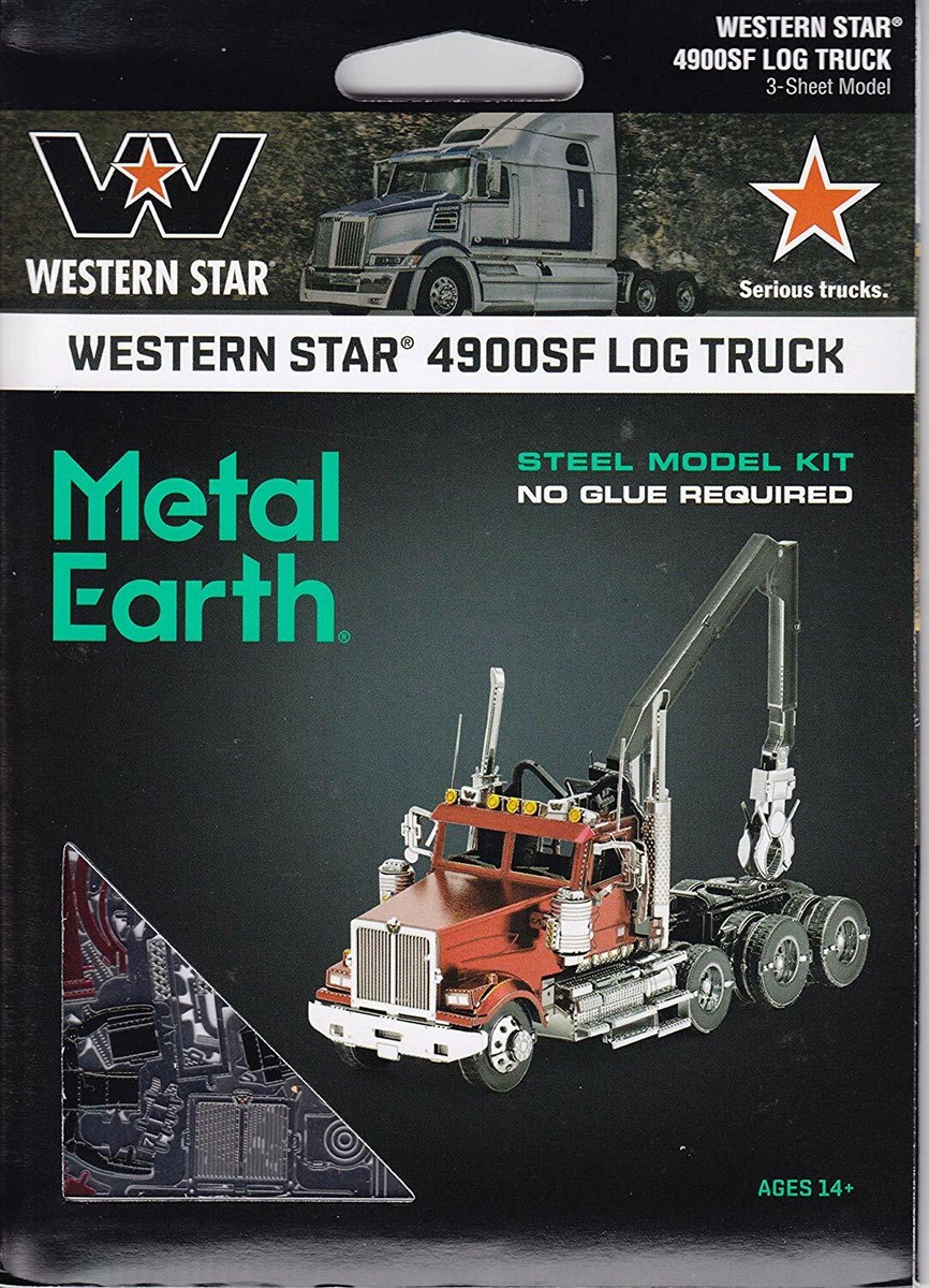 Fascinations Metal Earth WESTERN STAR 4900 Log Truck & 5700XE