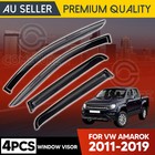 4PCS Weather Shield Weathershield Window Visor for VW Amarok 2011-2019 Dual Cab
