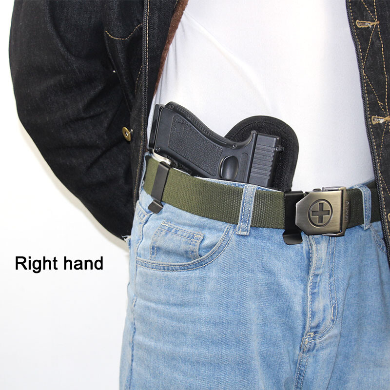 Tactical Dual Clip Soft Pancake Pistol Holster Concealed Carry IWB Gun Holster