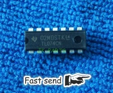 50pcs TI TL074CN TL074 Low Noise JFET Quad Op-Amp DIP-14