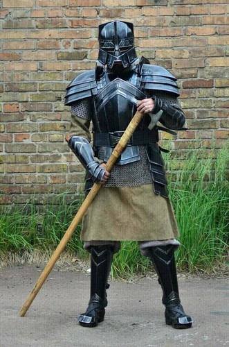 Medieval Steel Larp Warrior Kingsguard Half Body Armor Suit Knight Full SuitOpen - Picture 4 of 5