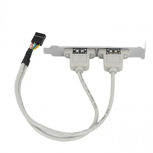 2 Ports USB 2.0 Extension Panneau Arrière vers Carte Mère connecteur 9 broches
