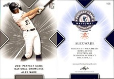 ALEX WADE 2021 LEAF PERFECT GAME 