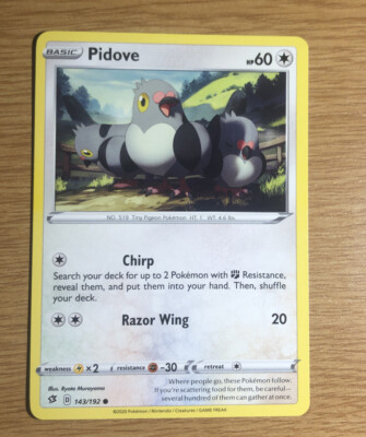 143/192 Pidove | Common | Pokemon Sammelkartenspiel Schwert & Schild Rebel Clash