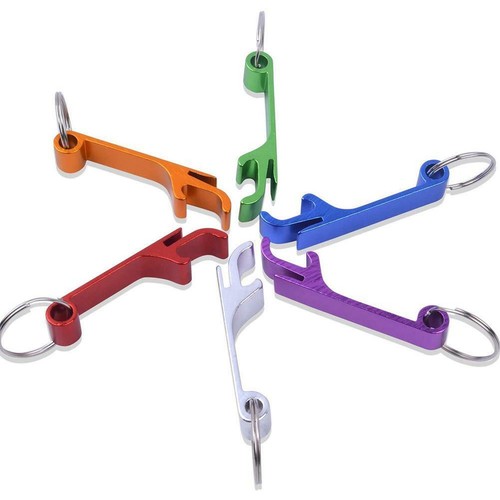 Portable 4 in 1 Bottle Opener Chain Keyring Keychain Metal Beer Bar 2022 - Picture 12 of 19