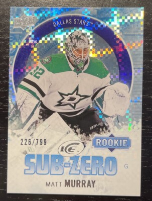 2024 UD Ice Hockey Matt Murray Rookie Sub Zero Purple 226/799 Stars    