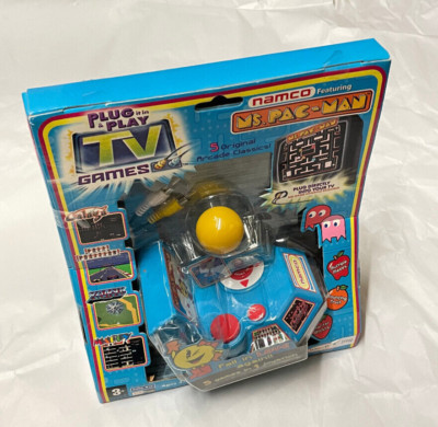 vintage Radica tv games ms. pac man namco plug in play