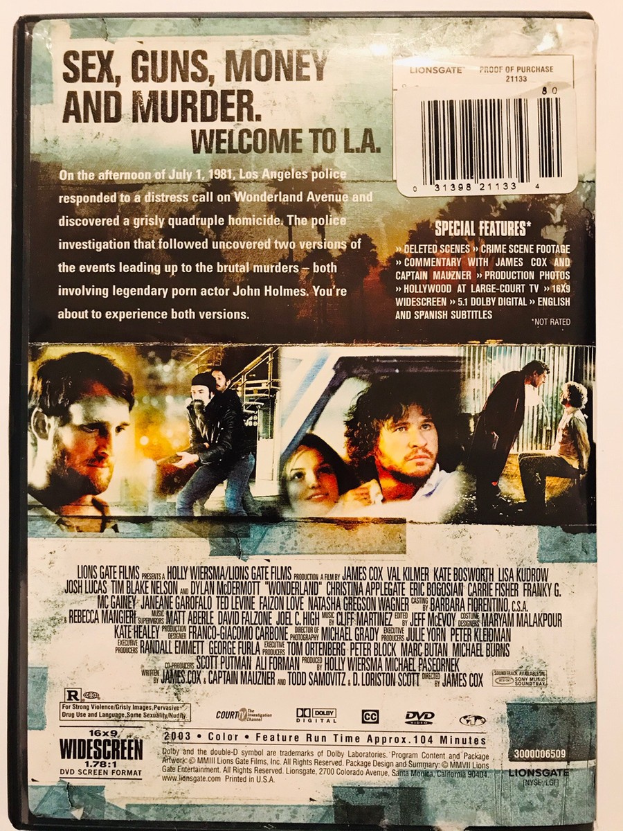 WONDERLAND w/Slipcase Val Kilmer Kate Bosworth DVD 31398211334| eBay