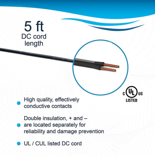 HQRP AC Adaptador Cargador Compatible Con Sportdog Fieldtrainer 400 SD-400 - Imagen 7 de 9