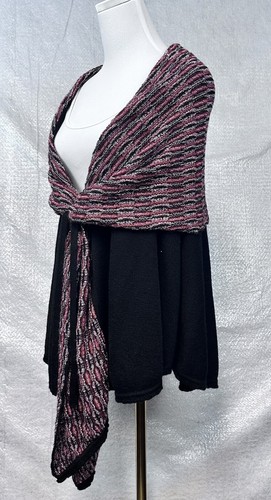 Sol Gloria 100% Baby Alpaca Wool Cape Shawl Made In Peru Witchy Whimisgoth EUC - Picture 4 of 10