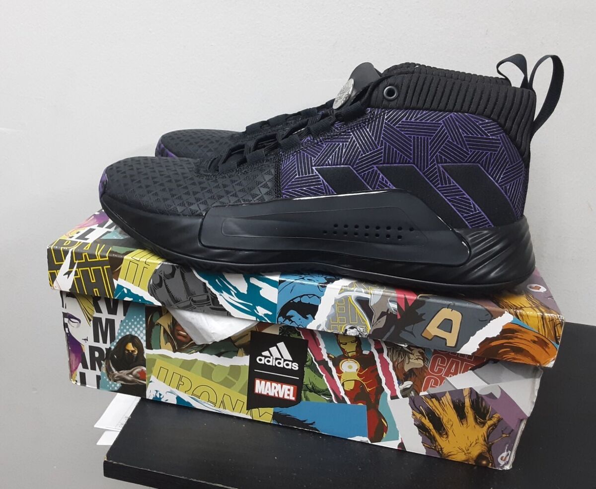 Adidas x Marvel Dame 5 Black Panther Black Basketball Men's Adidas x Marvel Dame 5 Black Panther Black Basketball Men's