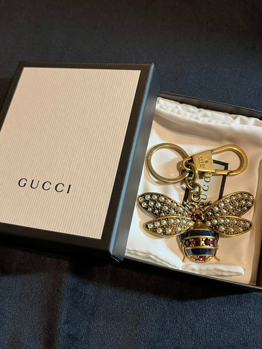 GUCCI Key holder Key ring Key chain Bag charm Rare Gold GUCCI Key holder Key ring Key chain Bag charm Rare Gold