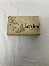 Vintage Mason Carve Fork Original Box Mid Century