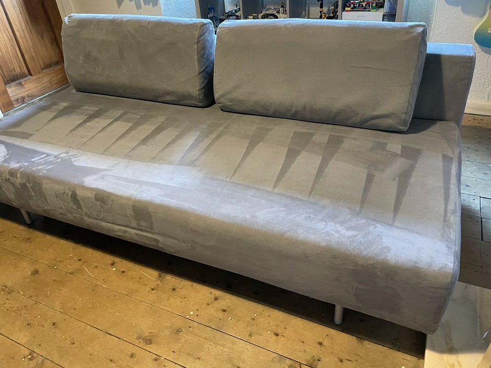 MUJI Double Sofa Bed Light Grey eBay