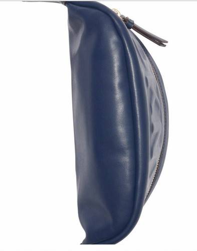 DKNY Tilly Logo Fanny Pack Belt Bag Faux Leather Navy - Picture 2 of 7