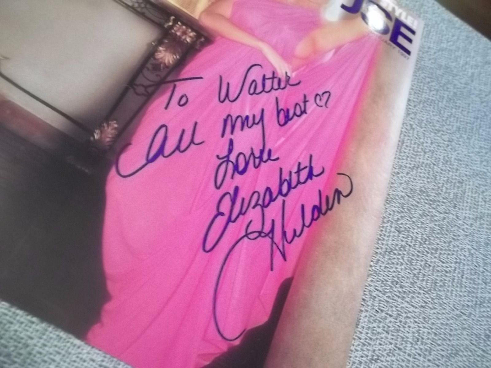 Penthouse PET POY Elizabeth Hilden Autograph Signed JANUARY 1997 COVER