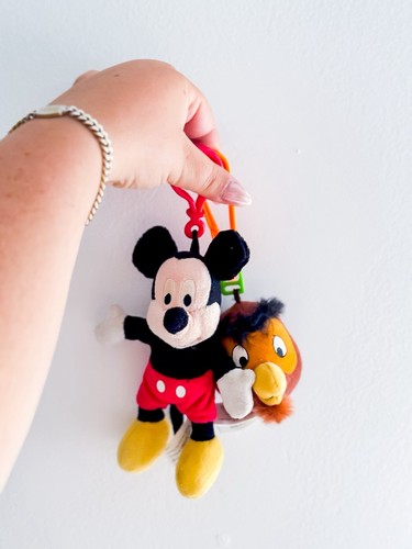 Disney Parks Mickey Mouse & McD’s Winnie The Pooh Plush Doll Keychain Bag Clips