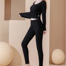 Womens Thermal Set Long Underwear Warm Base Layer Long Johns Suit Top Pants Soft